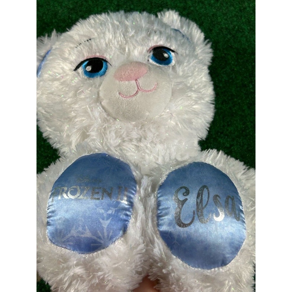 Build-A-Bear Disney Frozen Elsa Plush White & Blue Furry Soft Stuffed Animal - Picture 3 of 6